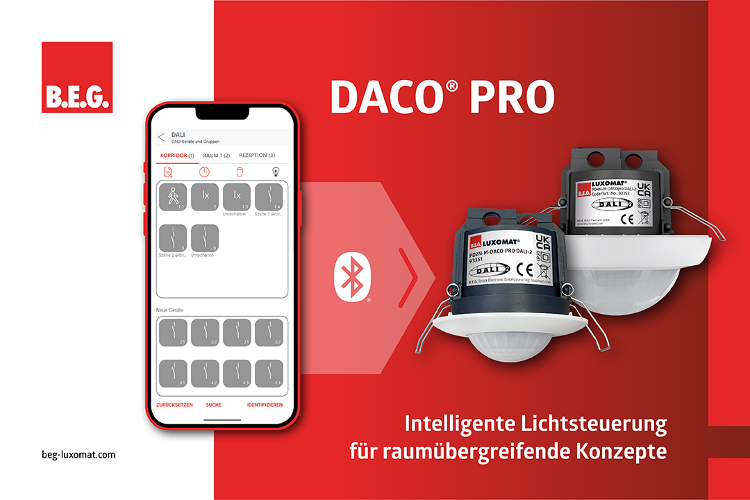 DACO® PRO - Intelligente Lichtsteuerung für flexible Raumkonzepte