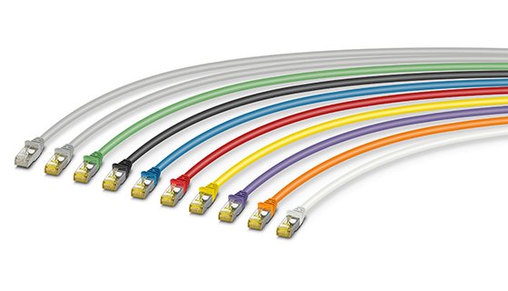 Farbige Patch-Kabel der Serie RJ45 Building von PHOENIX CONTACT