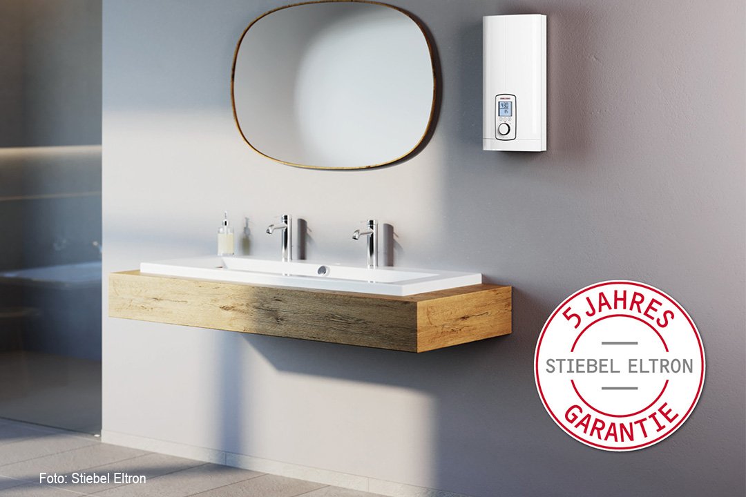 Stiebel Eltron bietet Garantieverlängerung für Premium-Durchlauferhitzer
