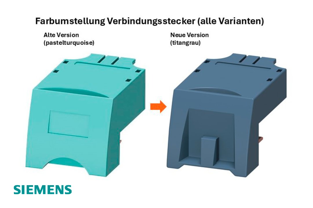 Neues Design der Verbindungsstecker SIRIUS 3RV29