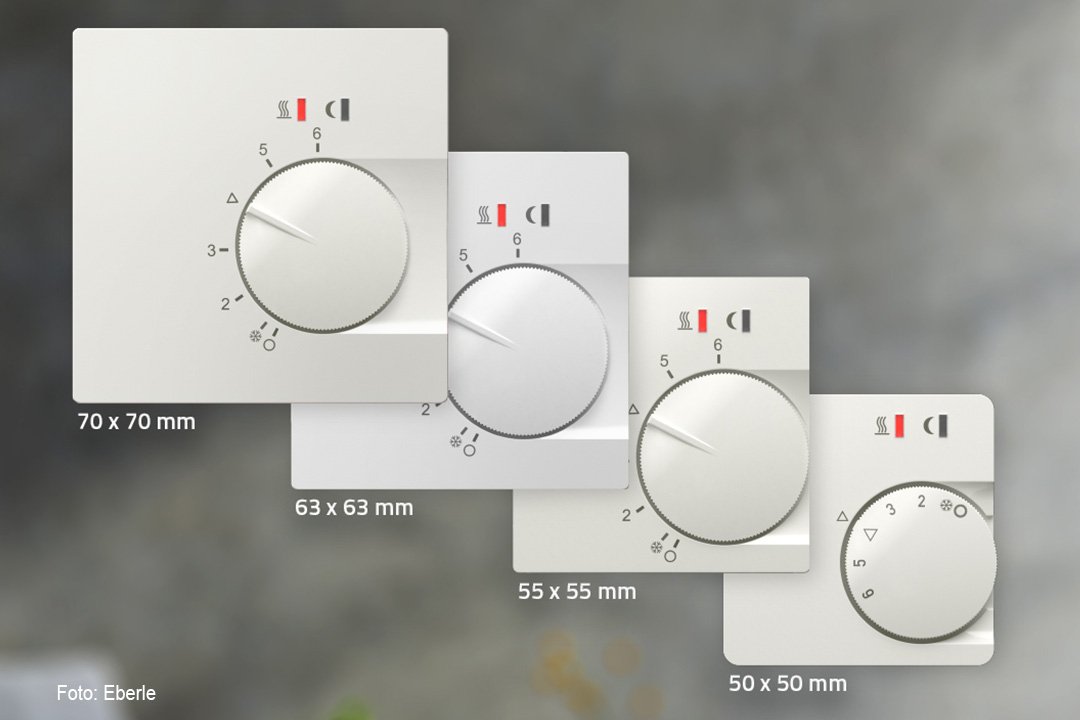 UTE - Unterputz-Thermostat-Einsätze von EBERLE - neue Formate