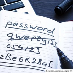Beispiel Passwortzettel - bitkom