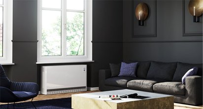 Der AEG Wärmespeicher im Wohnzimmer