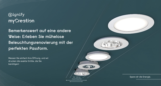 Downlights Interact-Ready myCreation von Signify