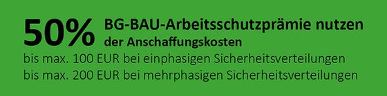 BG-BAU-Arbeitsschutzprämie nutzen mit ELEKTRA Tailfingen