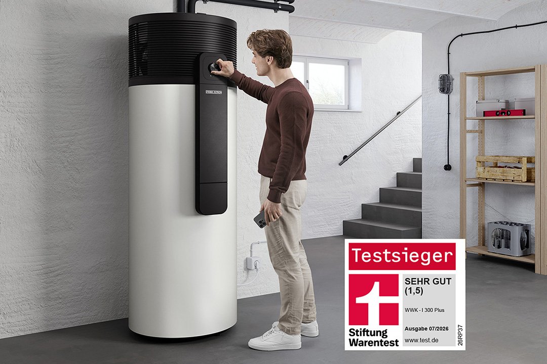 Testsieger und Preistipp: WWK-I 300 Plus ist beste Warmwasser-Wärmepumpe