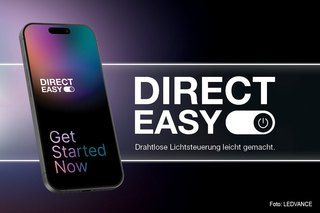 Drahtlose Lichtsteuerung leicht gemacht – DIRECT EASY von LEDVANCE