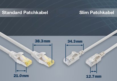 Das Standard & das Slim Patchkabel von Assmann