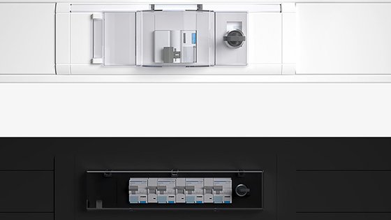 Brüstungskanal Einbauverteiler von Hager