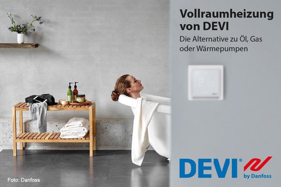 Vollraumheizung DEVI Danfoss