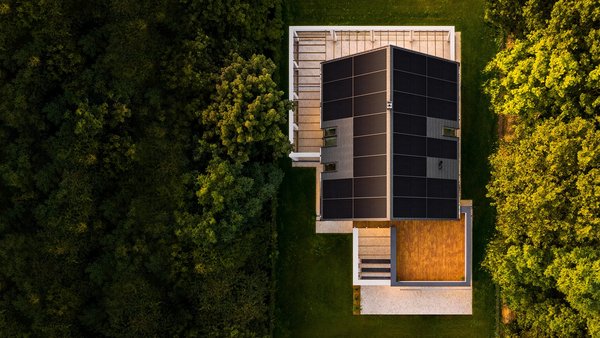 Meyer Burger Solarhaus von oben